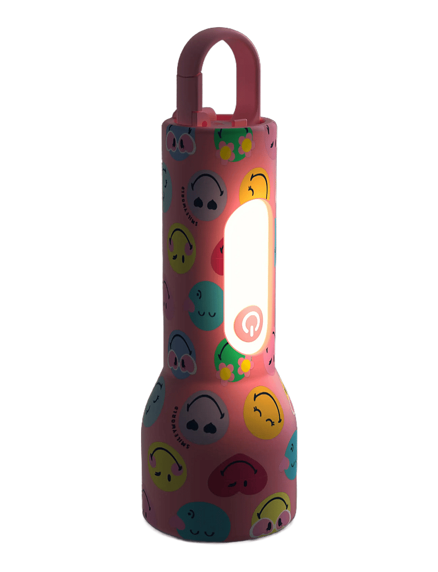 Mobility On Board - Smiley Glowy - nachtlampen - pink - 3