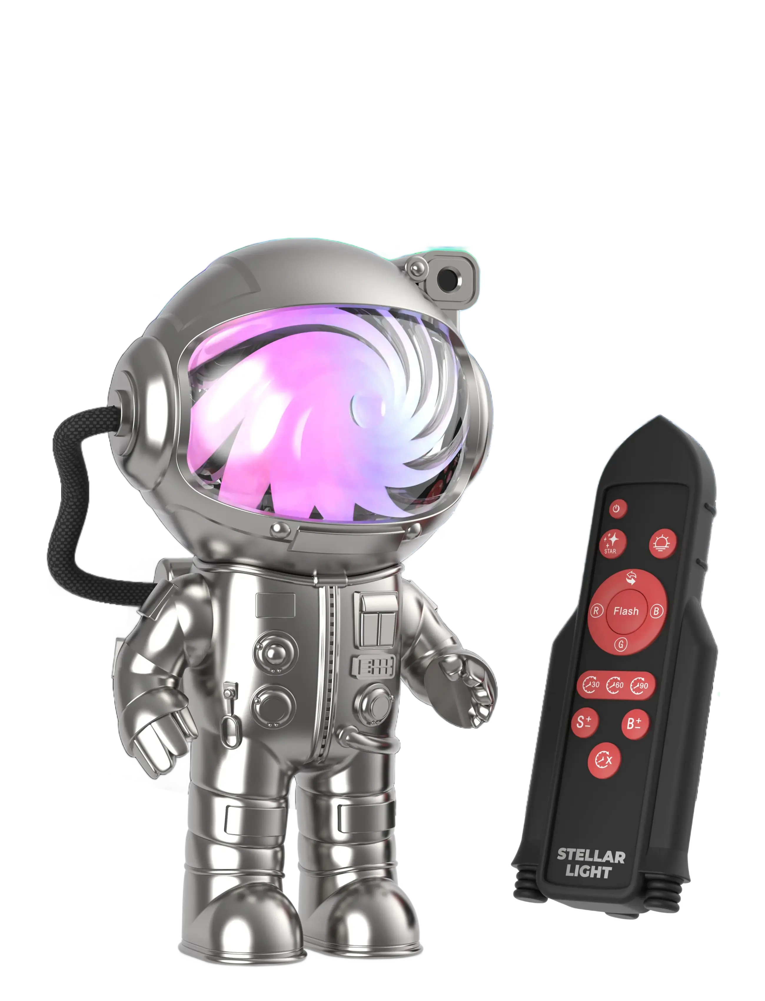 Mobility On Board Stellar Light Silver Milky Way Projector, Natlampe, Multi/mønstret, Str: ONE SIZE