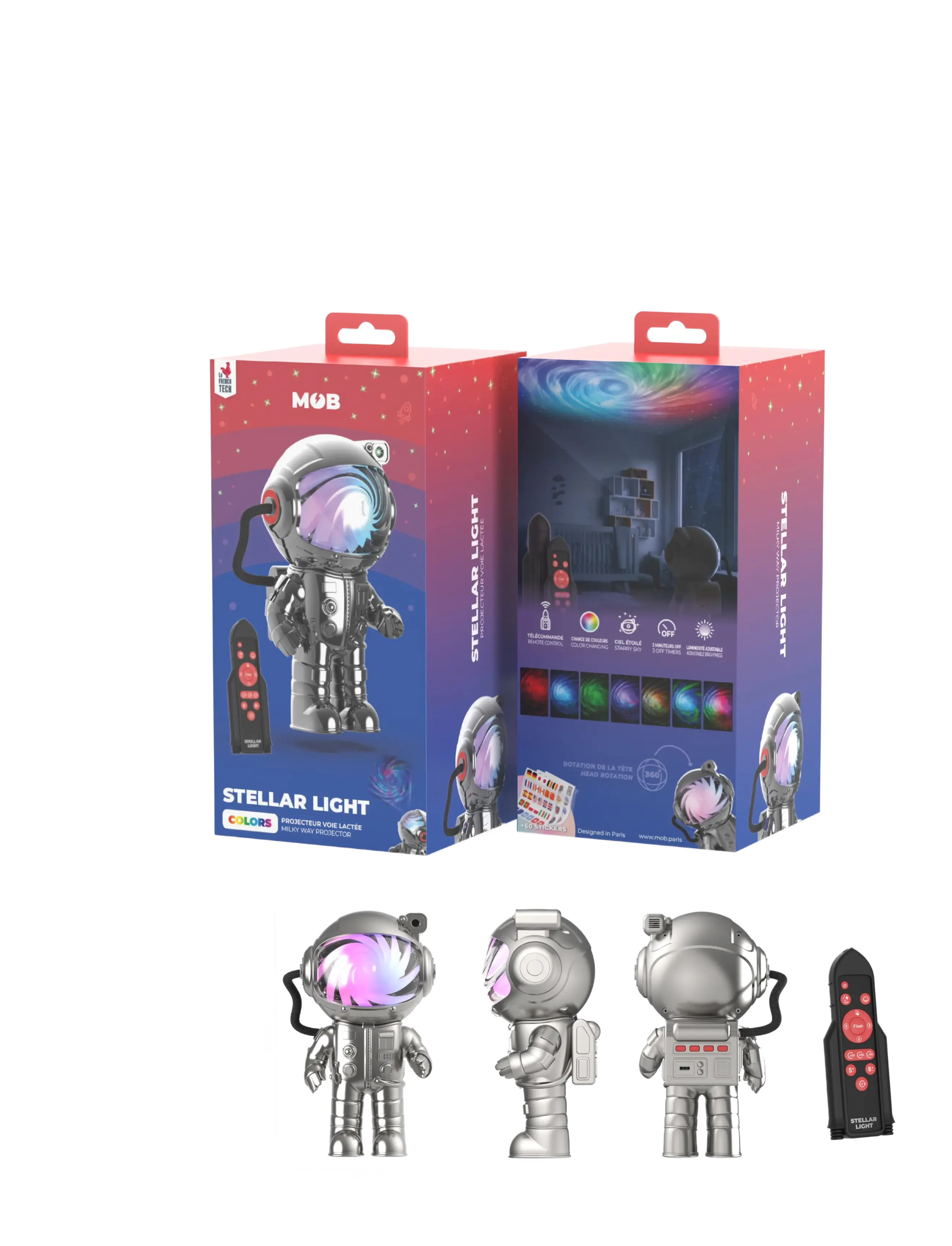 Mobility On Board - STELLAR LIGHT SILVER - MILKY WAY PROJECTOR - nattlampor - silver - 2