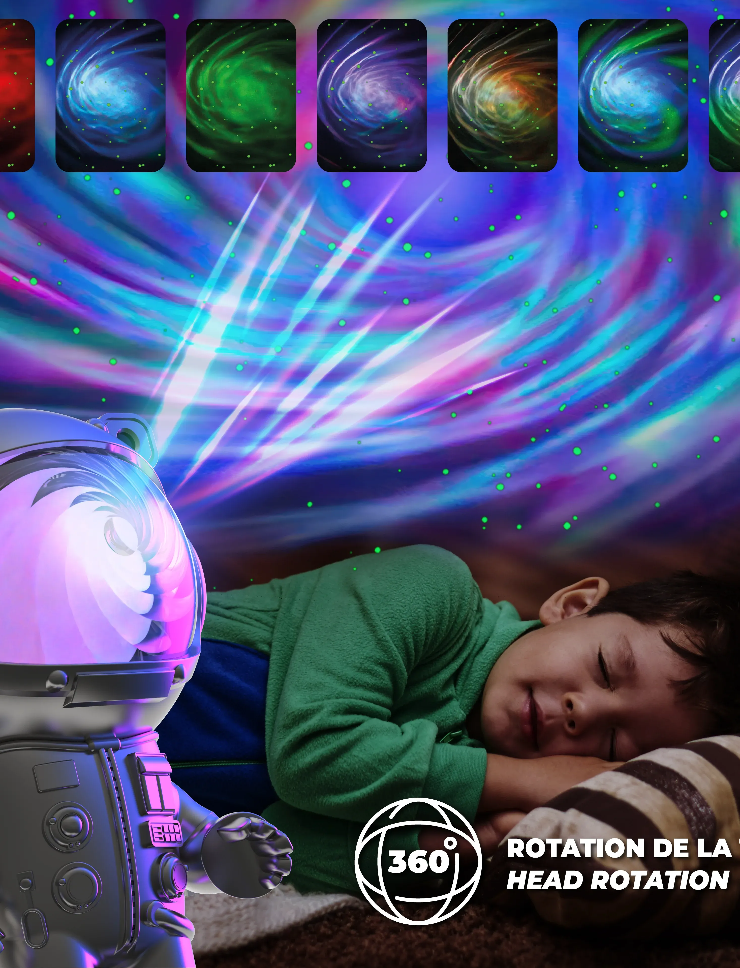 Mobility On Board - STELLAR LIGHT SILVER - MILKY WAY PROJECTOR - bordlamper - silver - 2