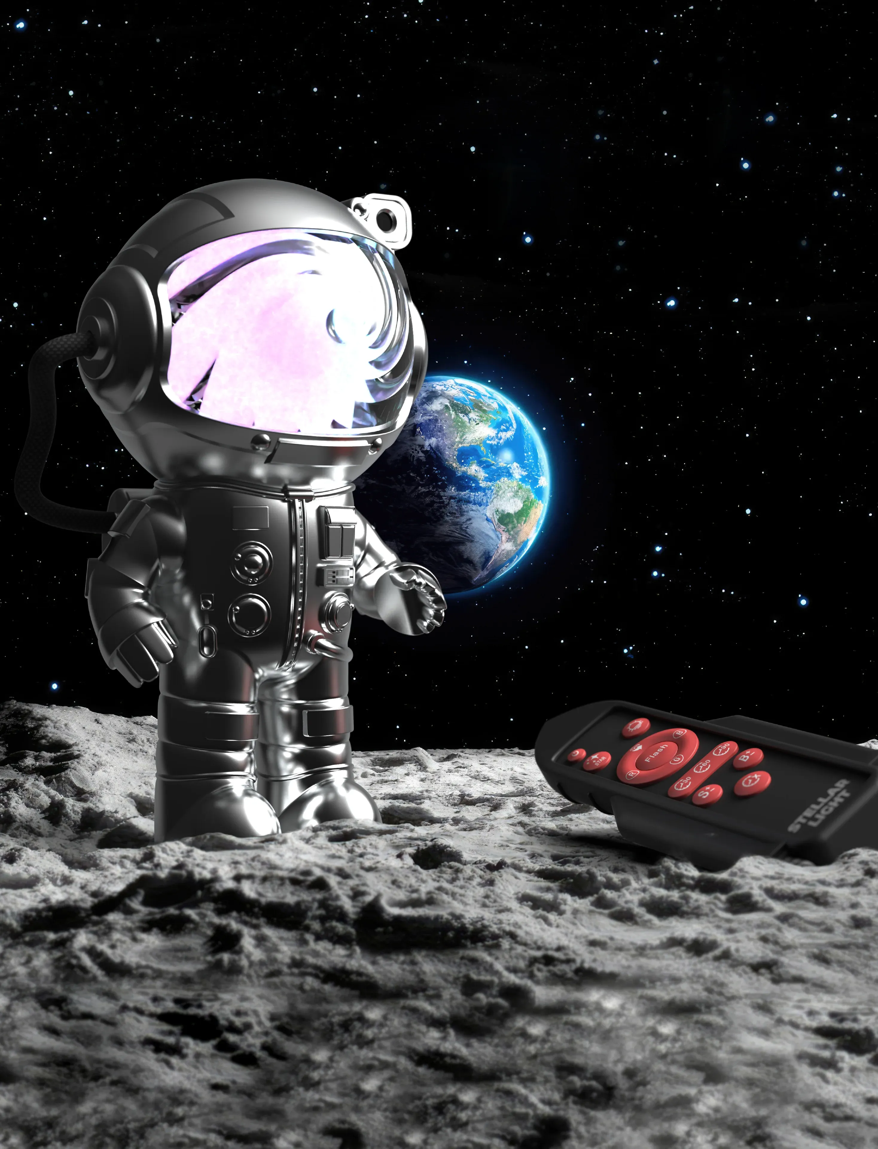 Mobility On Board - STELLAR LIGHT SILVER - MILKY WAY PROJECTOR - bordlamper - silver - 3