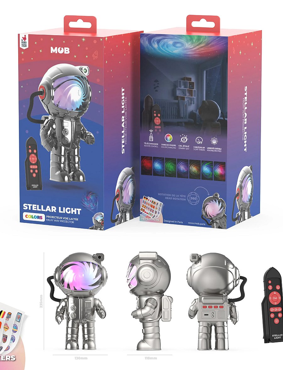 Mobility On Board - STELLAR LIGHT SILVER - MILKY WAY PROJECTOR - lampy na biurko - silver - 4