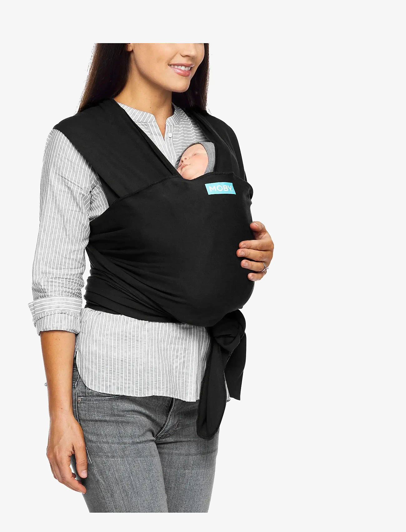 Moby - Moby Wrap Classic - Black - bæreseler & strækvikler - black - 2