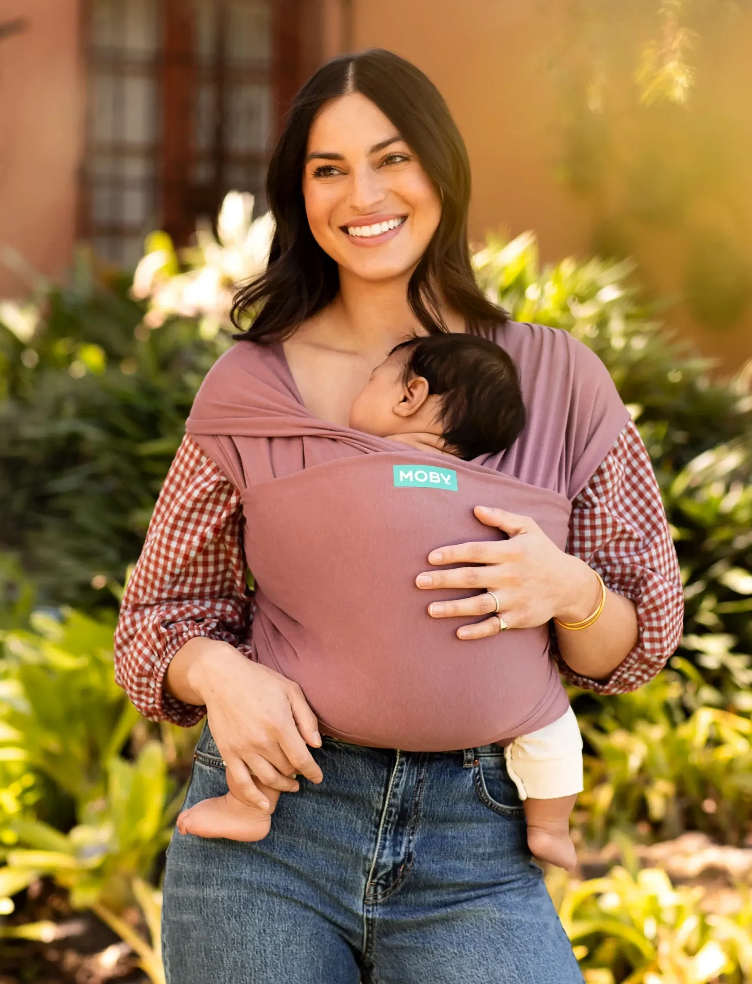 Moby Wrap Evolution Trerracotta, One Size, Baby & Mutterschaft, Rosa - Carriers Wraps, Kinder