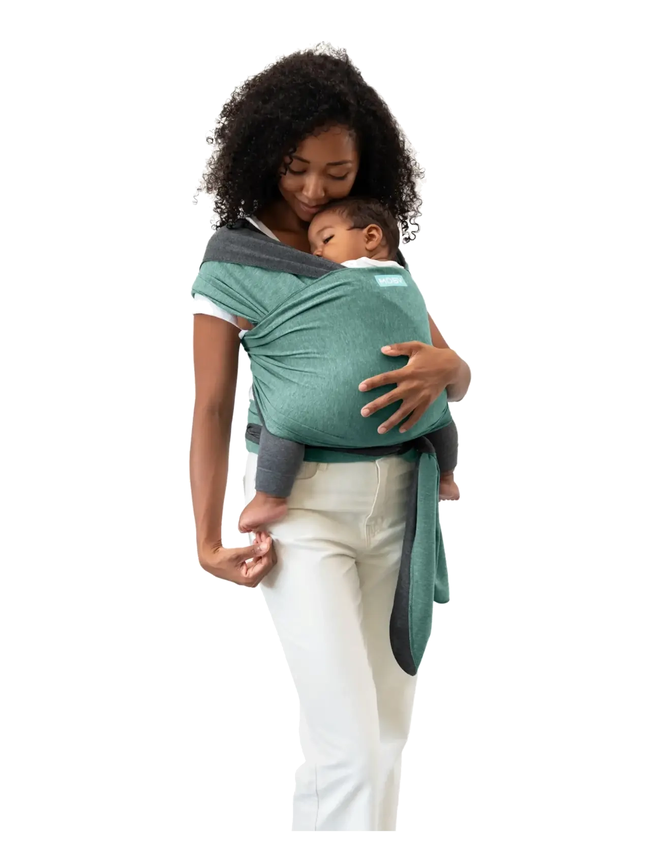 Moby Moby  Reversible Wrap - Jade/Grey - Burðarpokar og burðarsjöl - JADE/GREY / green