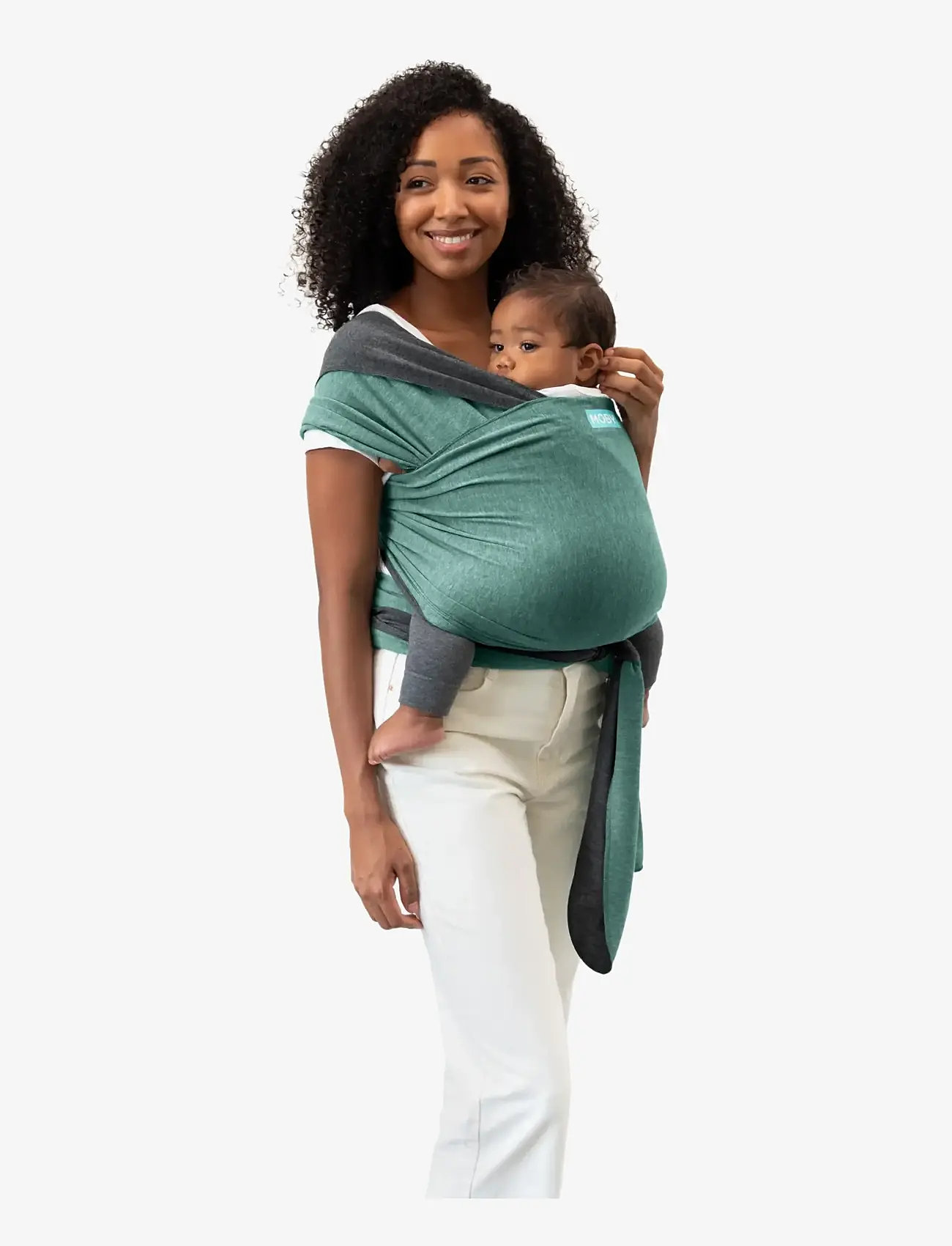 Moby - Moby  Reversible Wrap - Jade/Grey - tragetücher - jade/grey - 2