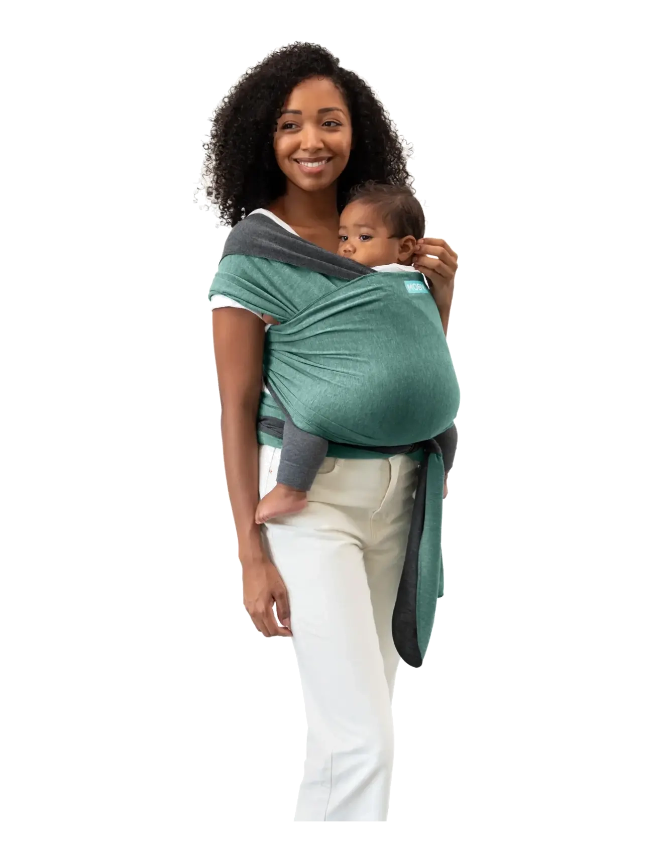 Moby - Moby  Reversible Wrap - Jade/Grey - bärsjalar - jade/grey - 2