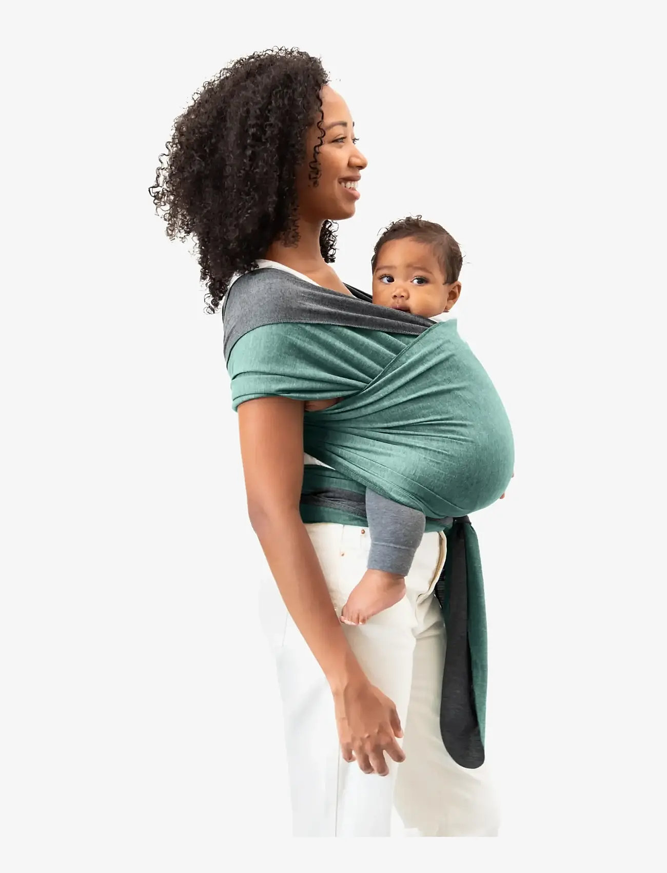 Moby - Moby  Reversible Wrap - Jade/Grey - tragetücher - jade/grey - 3