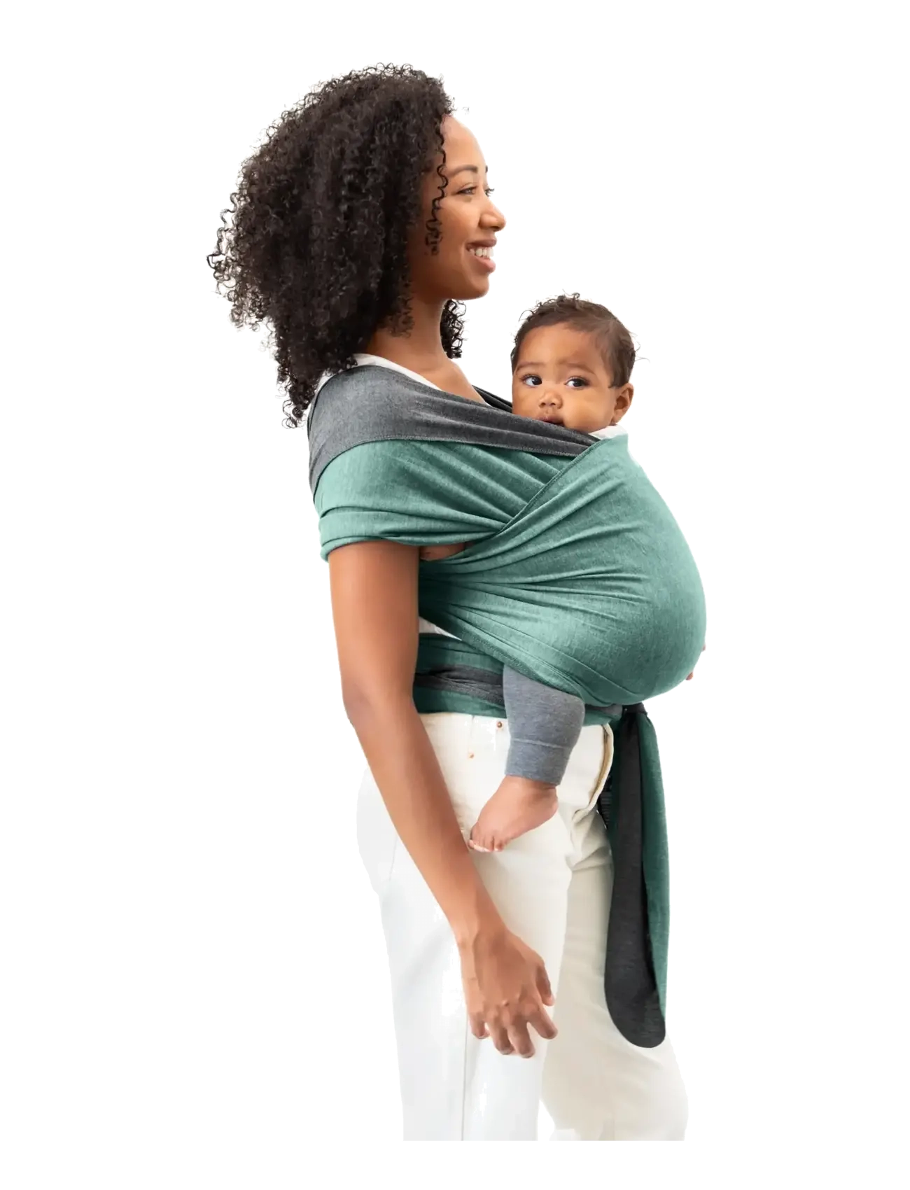 Moby - Moby  Reversible Wrap - Jade/Grey - bärsjalar - jade/grey - 3