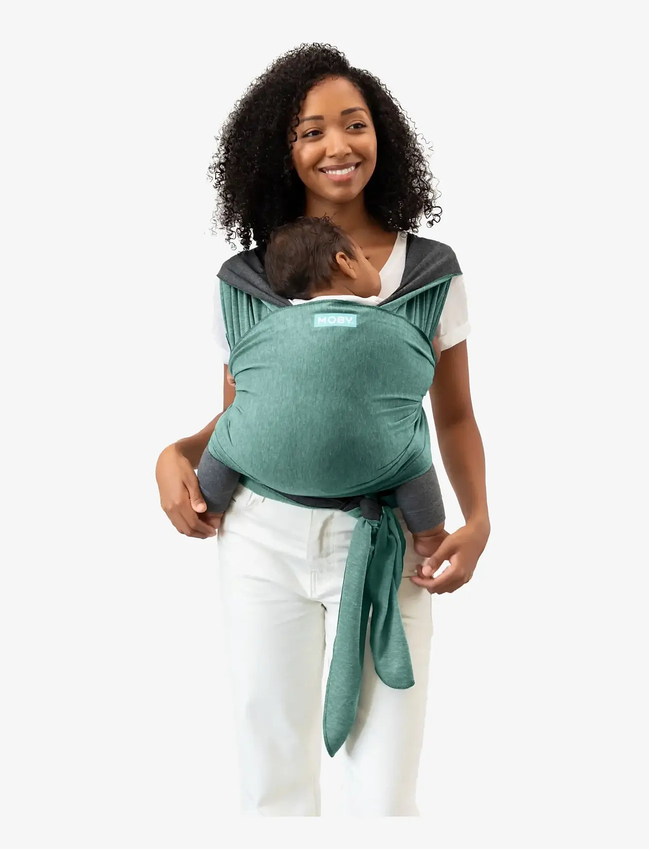 Moby - Moby  Reversible Wrap - Jade/Grey - tragetücher - jade/grey - 5