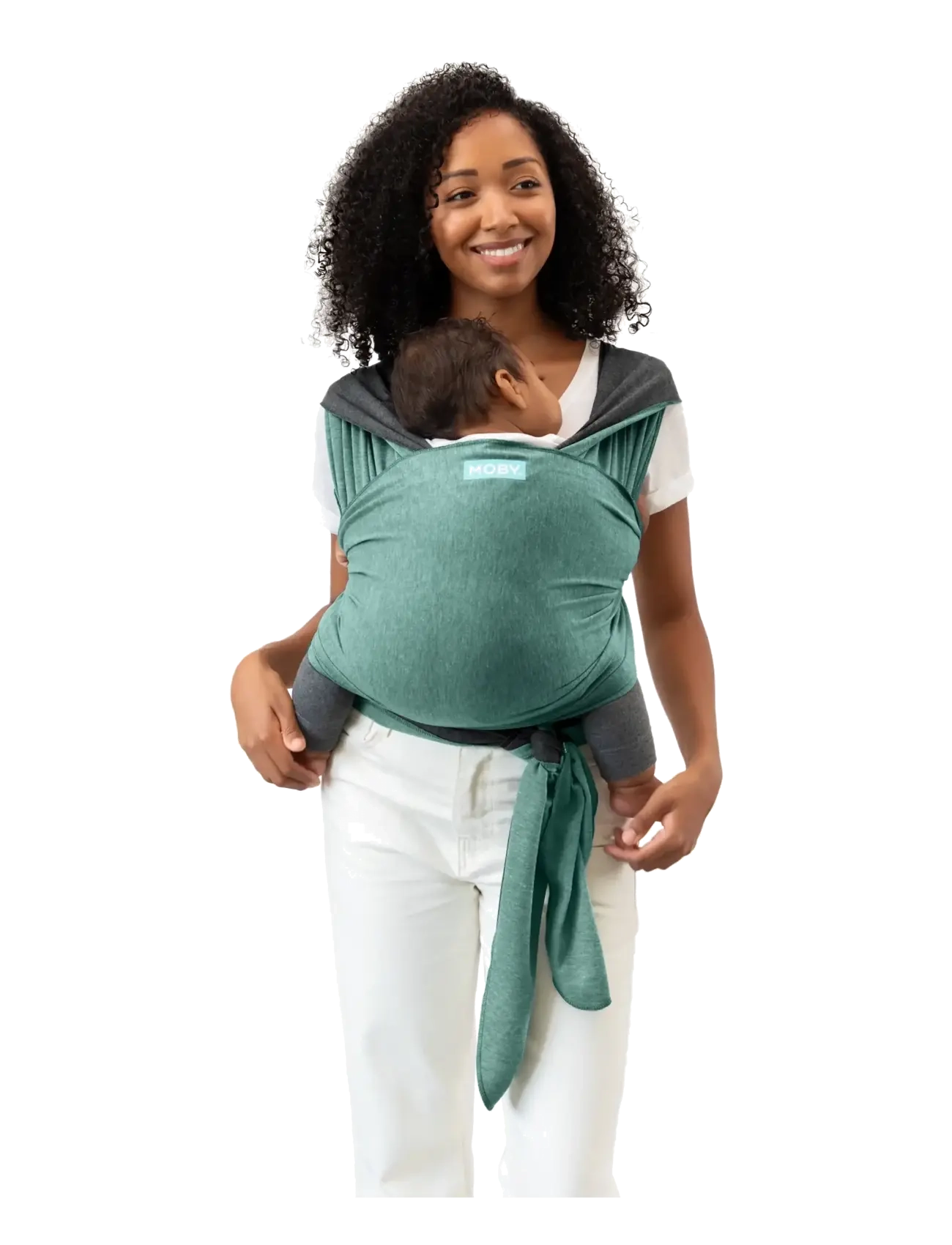 Moby - Moby  Reversible Wrap - Jade/Grey - bärsjalar - jade/grey - 5