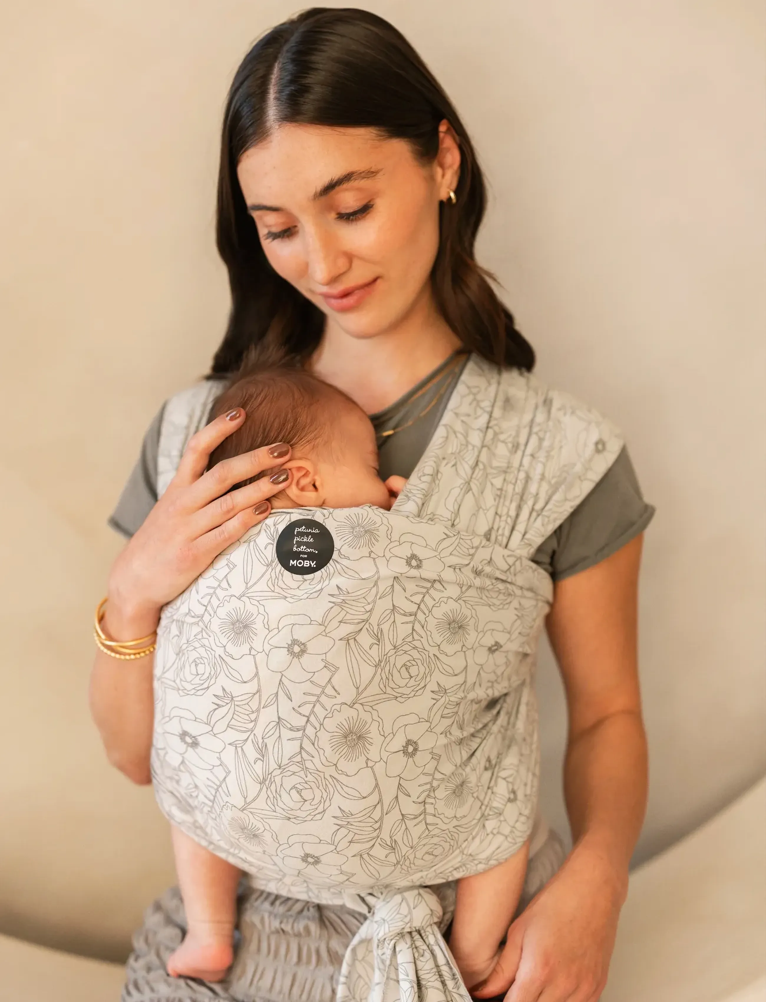 Moby - Moby Wrap Classic - Seaside Poppies - kõhukotid ja kandelinad - seaside poppies - 5