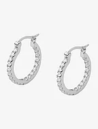 Lunar Earrings Silver/White Large - SILVER