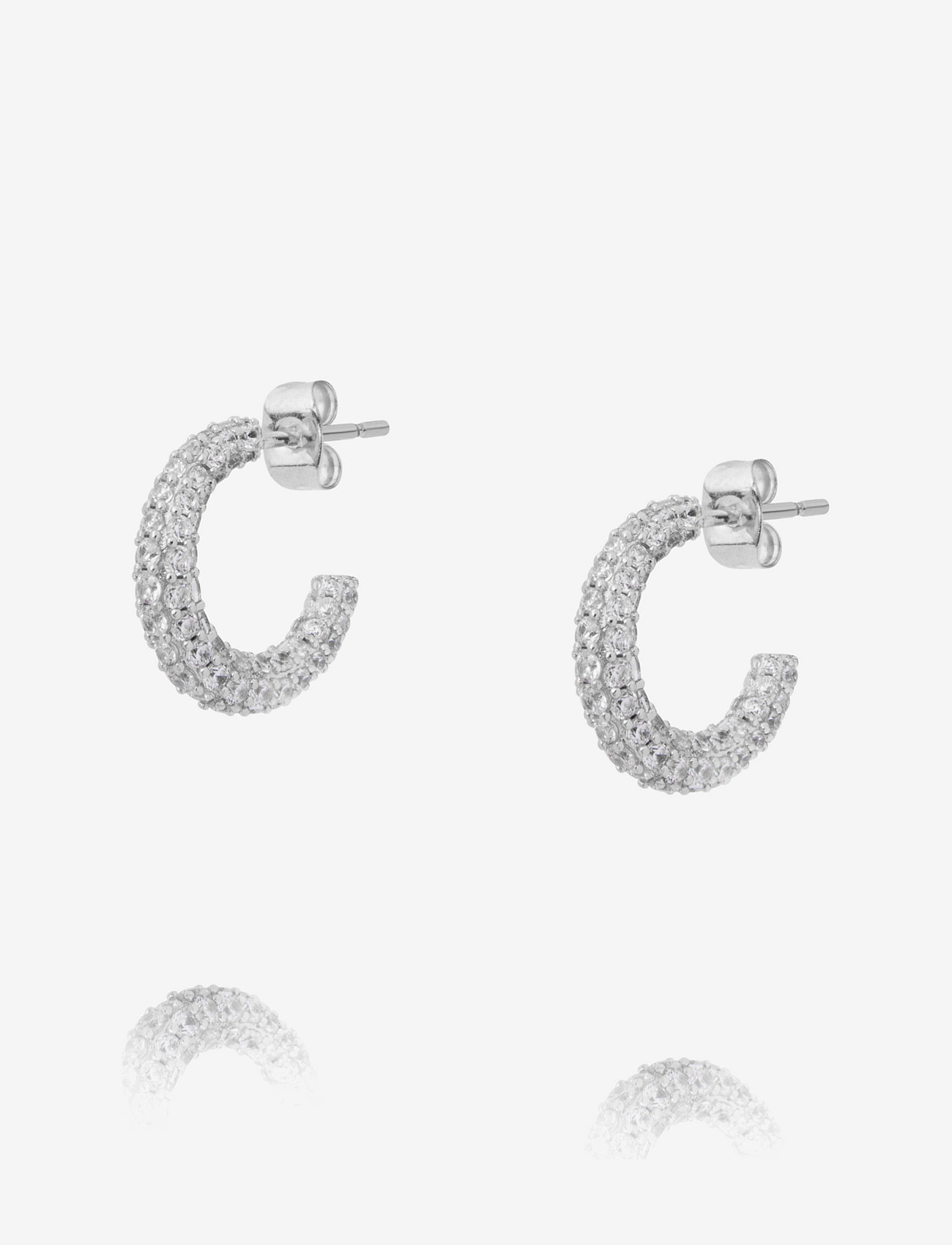 Mockberg - Glasier earrings S S/W - silver - 0