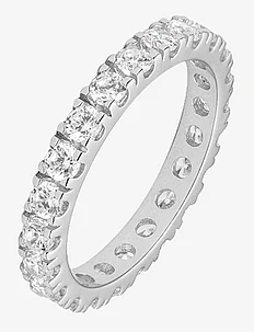 Elipse Ring Silver/White L/56, Mockberg