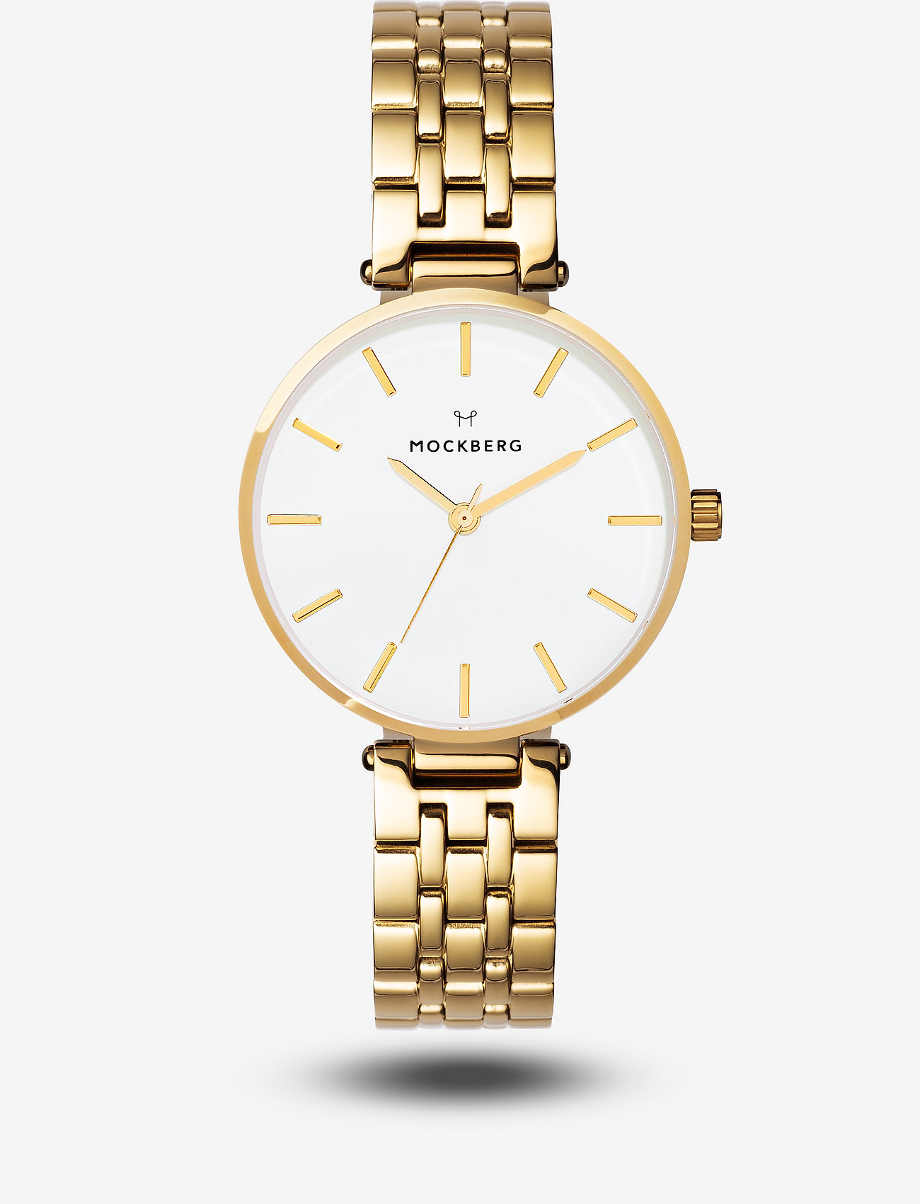 Mockberg - Original 34 IPG linked strap white dial - gold - 1
