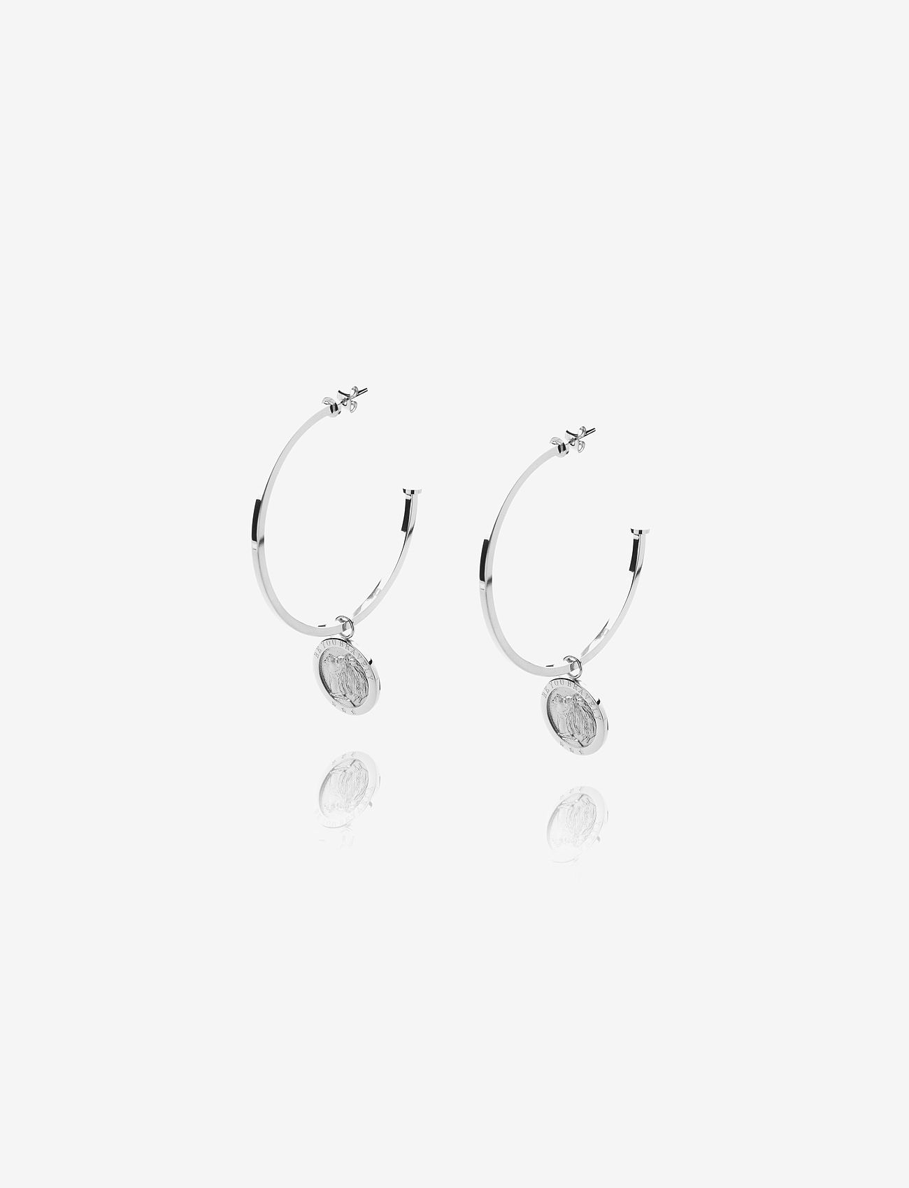 Mockberg - Brave earrings silver - hoops - silver - 0