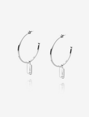 Mockberg - Power earrings silver - creoler & hoops - silver - 0