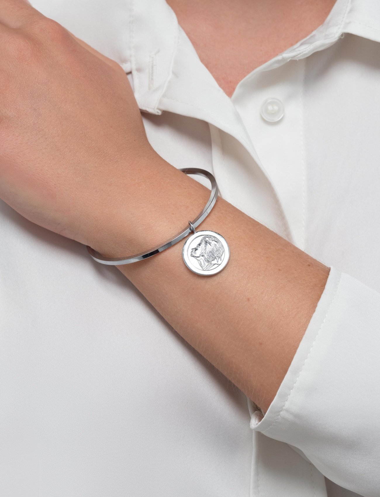 Mockberg - brave bracelet silver - festtøj til outletpriser - silver - 1
