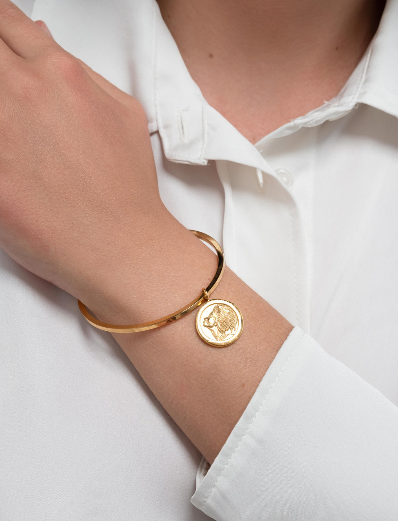 Mockberg - brave bracelet gold - gold - 1