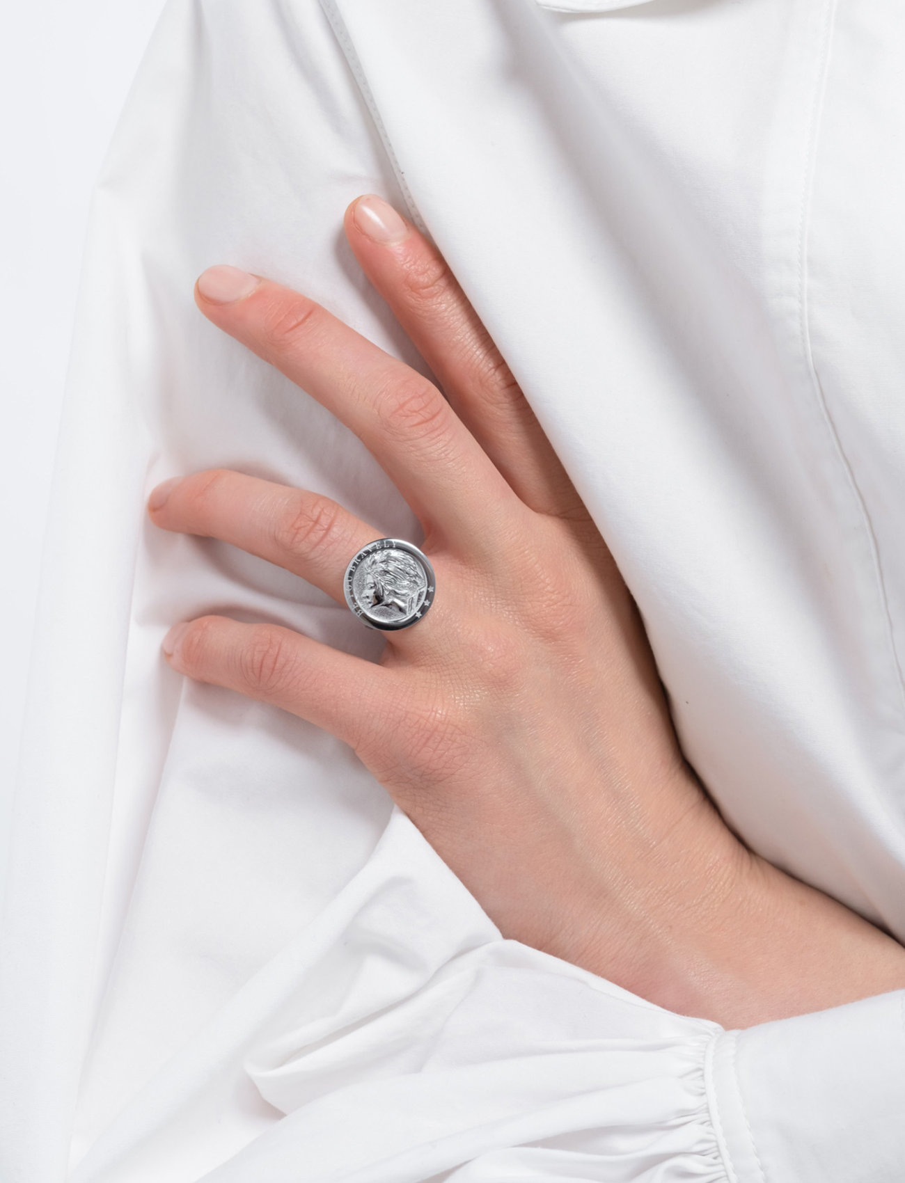 Mockberg - Brave ring silver - feestelijke kleding voor outlet-prijzen - silver - 1