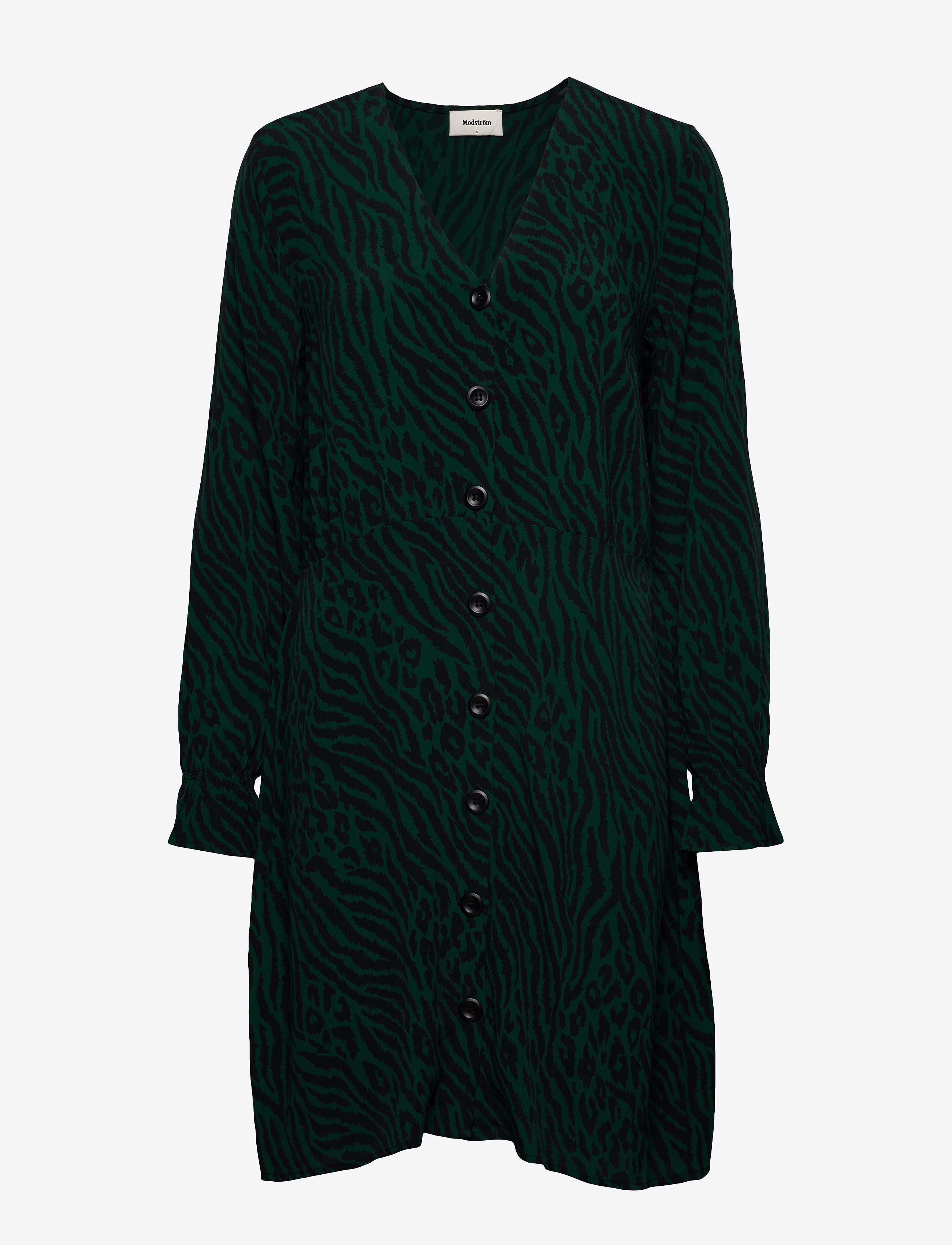 Modström Vivaldi print dress - Modström - WILD ANIMAL GEMSTONE / green