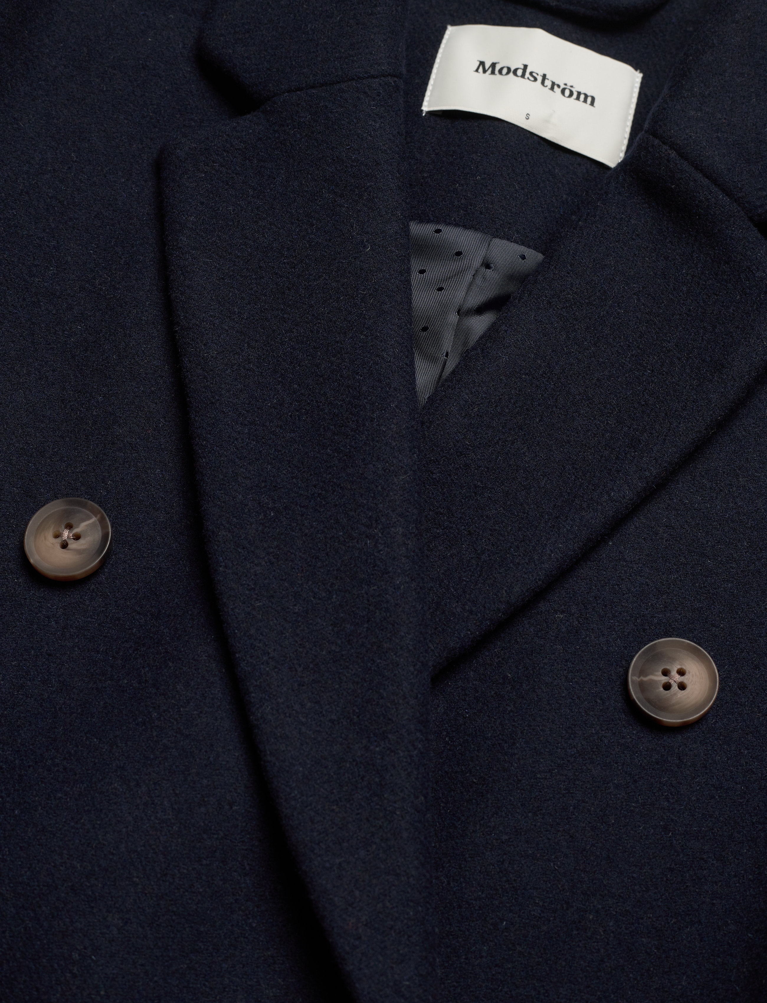 Modström - Odelia long coat - navy sky - 2