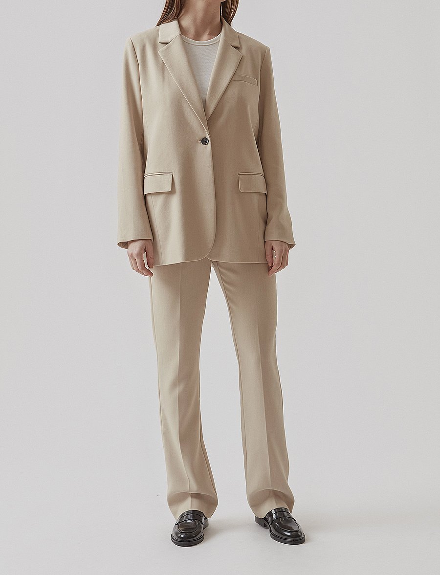 Modström - Gale blazer - einreihige blazer - powder sand - 0