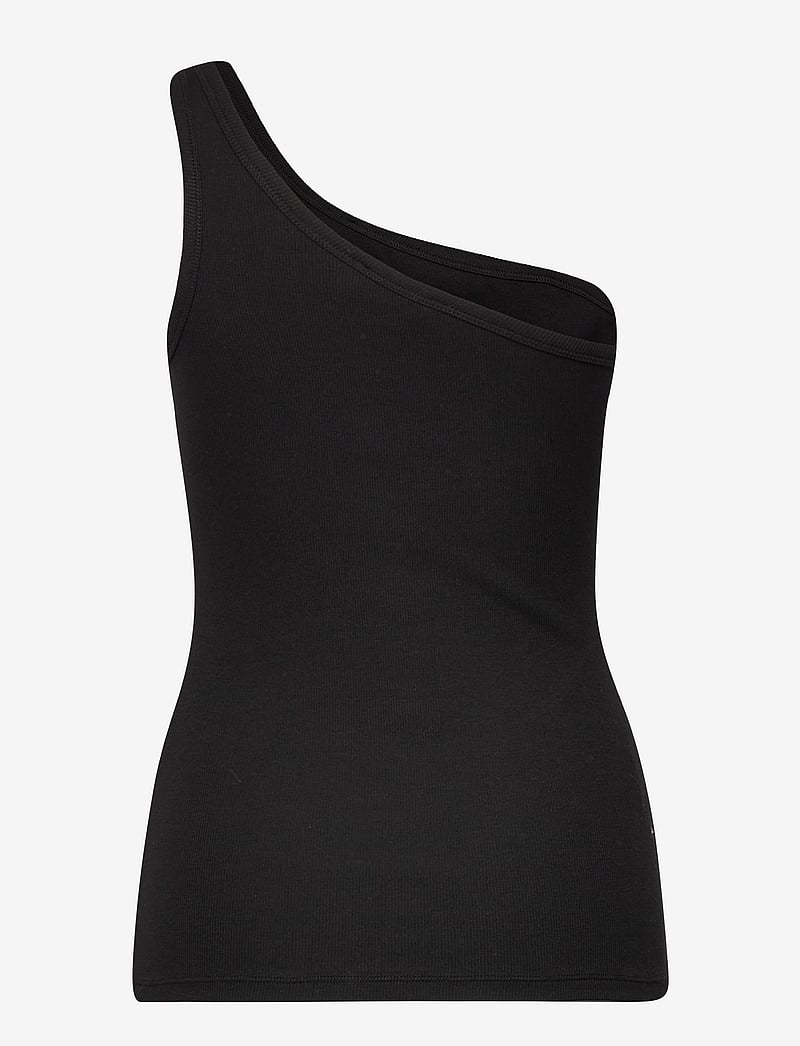 Modström - Igor one shoulder top - tanktops - black - 2