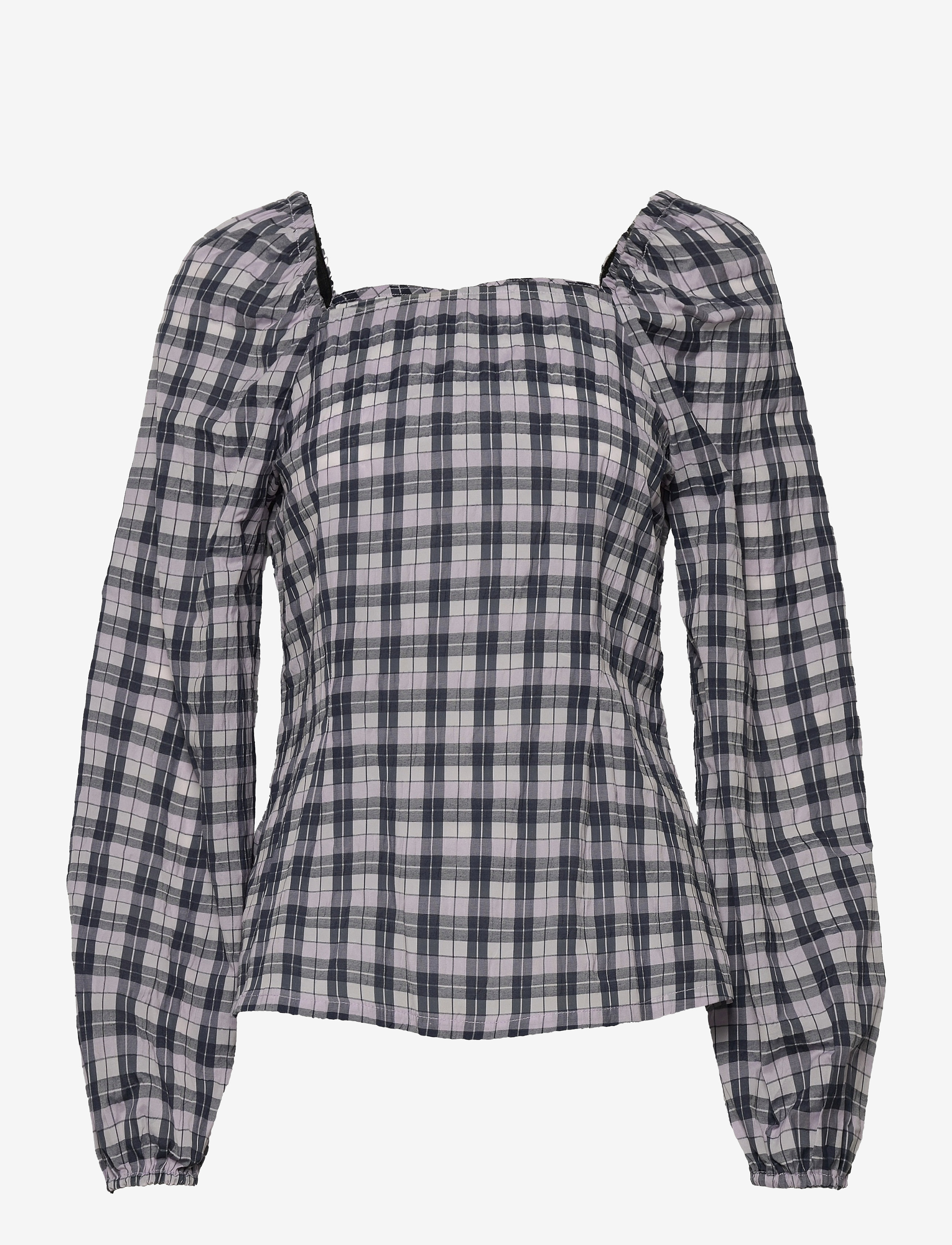 Modström Truly top - Modström - NAVY PURPLE CHECK / blue