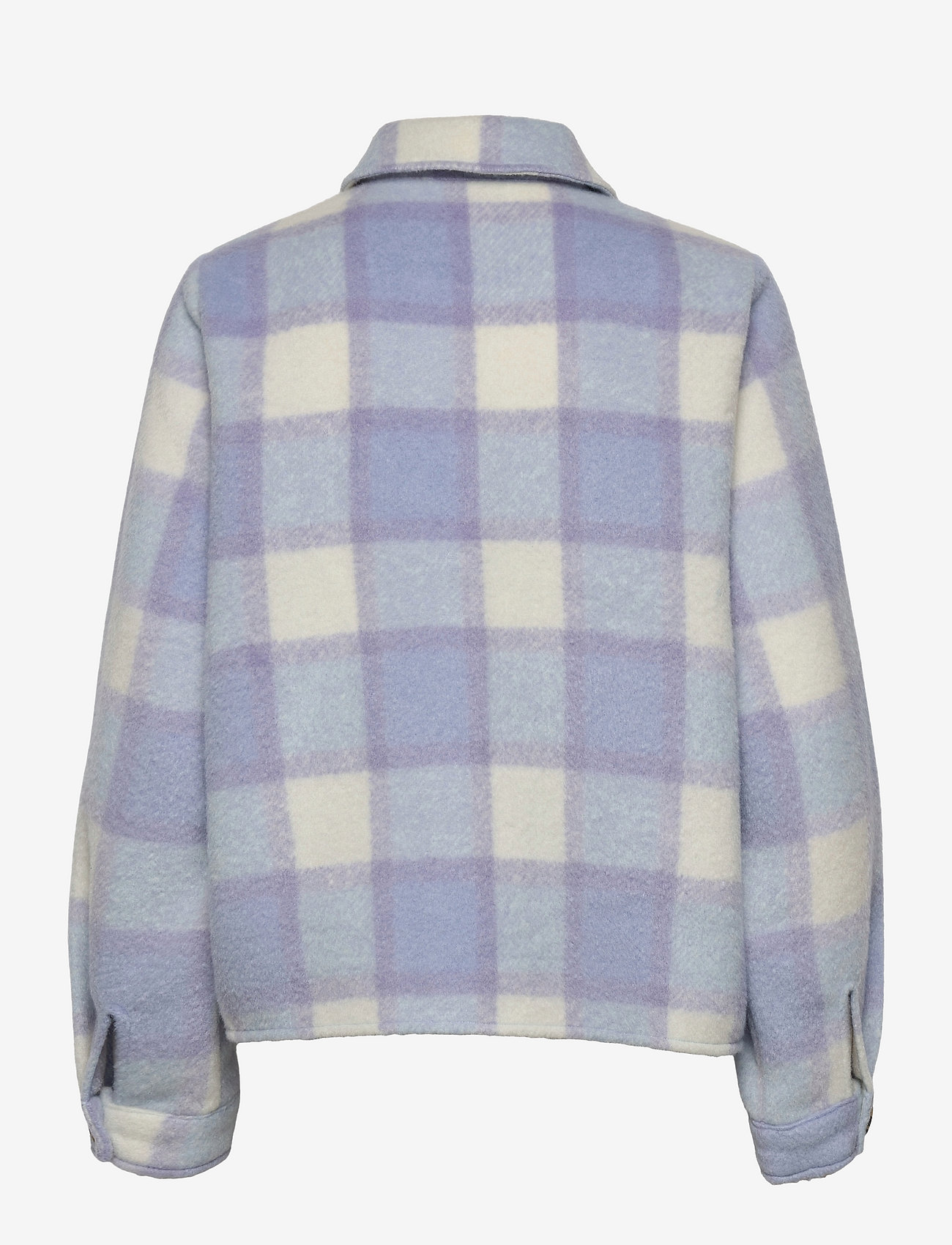 Modström - Josh coatigan - purple cream check - 1