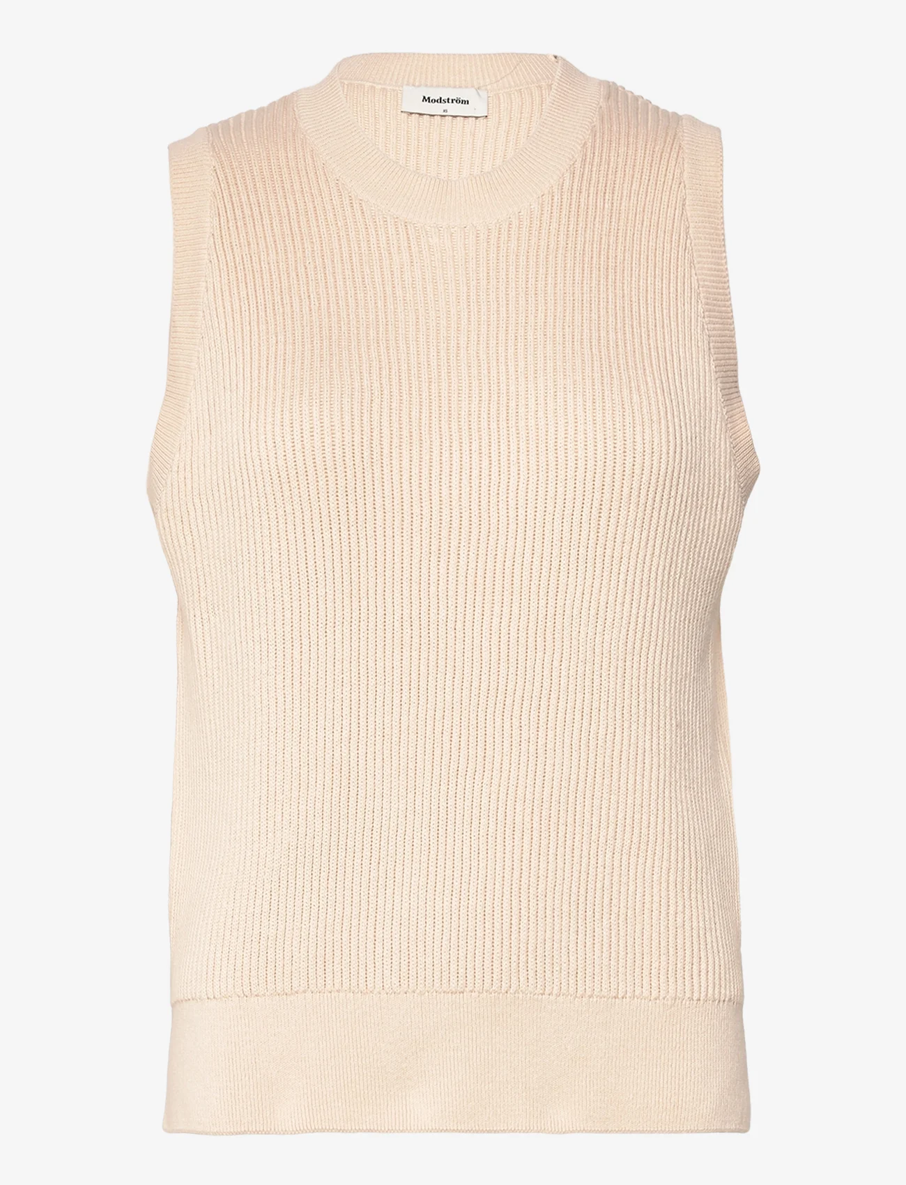 Modström - Luca vest - knitted vests - off white - 0