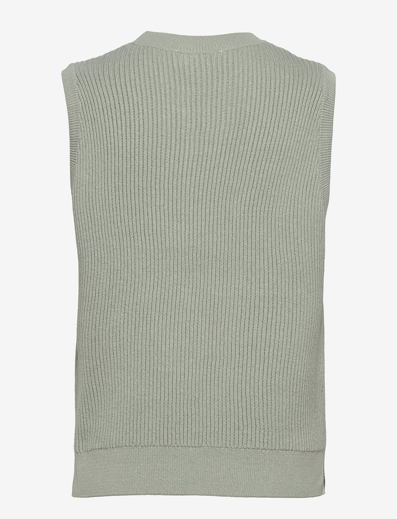 Modström - Luca vest - strikkevester - sage - 2