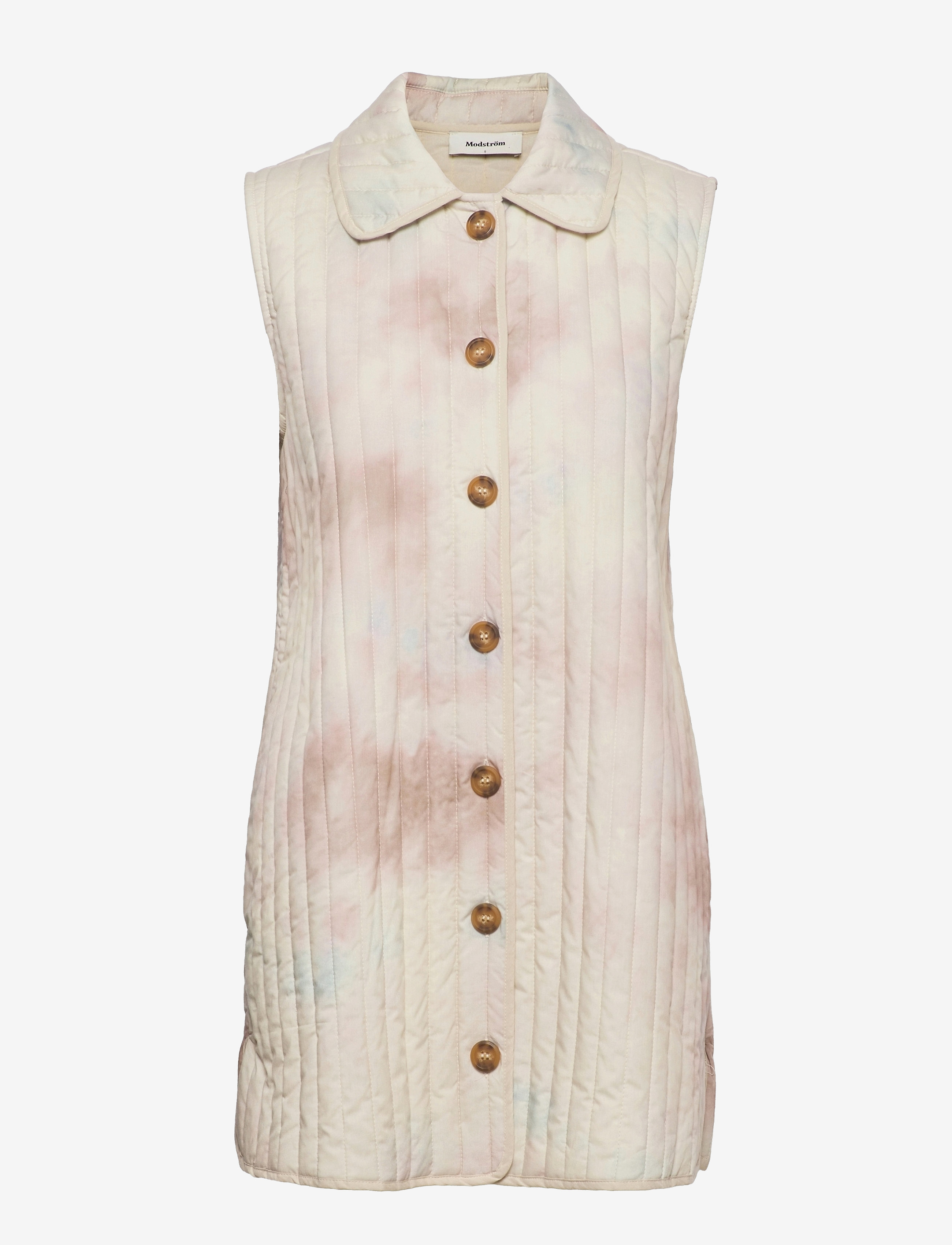 Modström Luella print vest - Riided - SAGE TIE DYE / cream