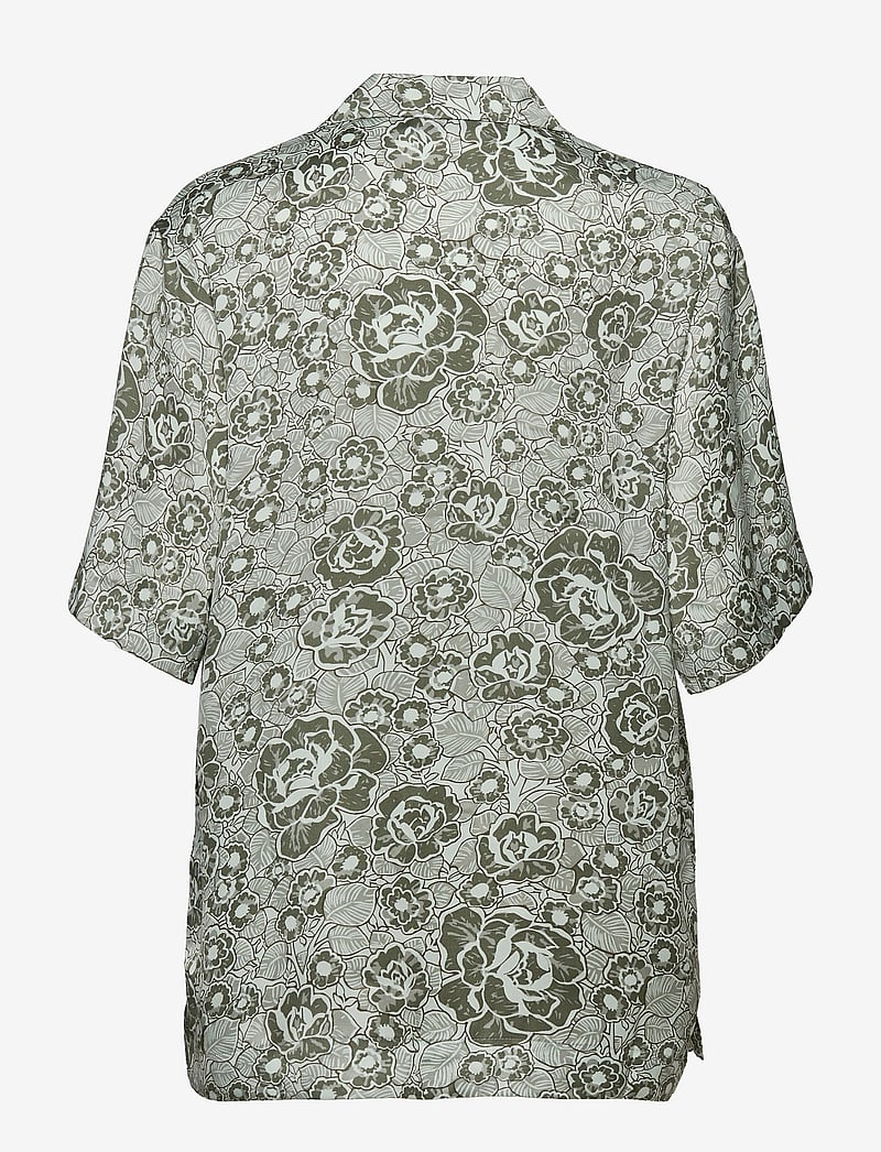 Modström - Leo print shirt - lühikeste varrukatega särgid - sage rose - 2