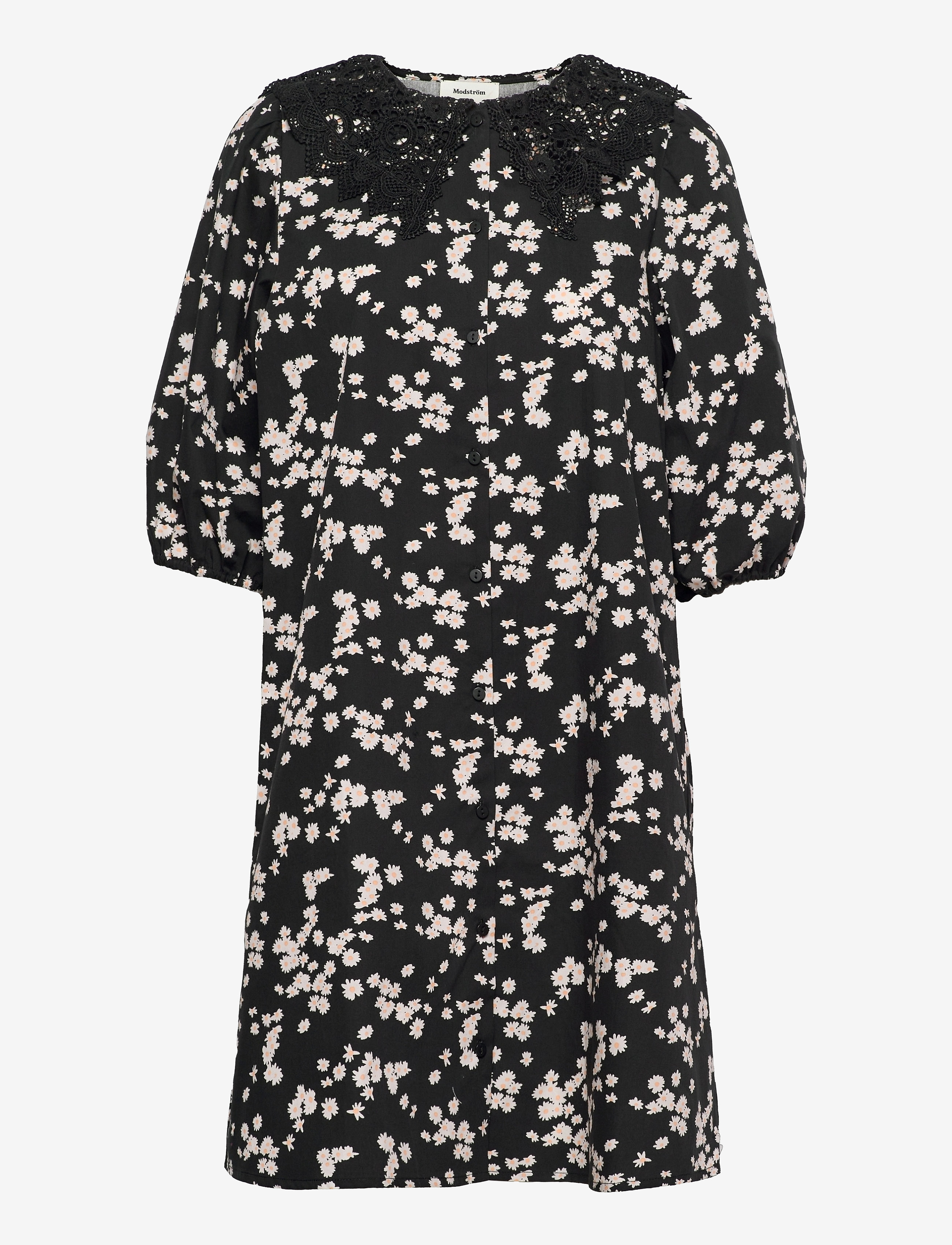 MODSTRÖM Lilith Print Kleid Schwarz - XS - Damen