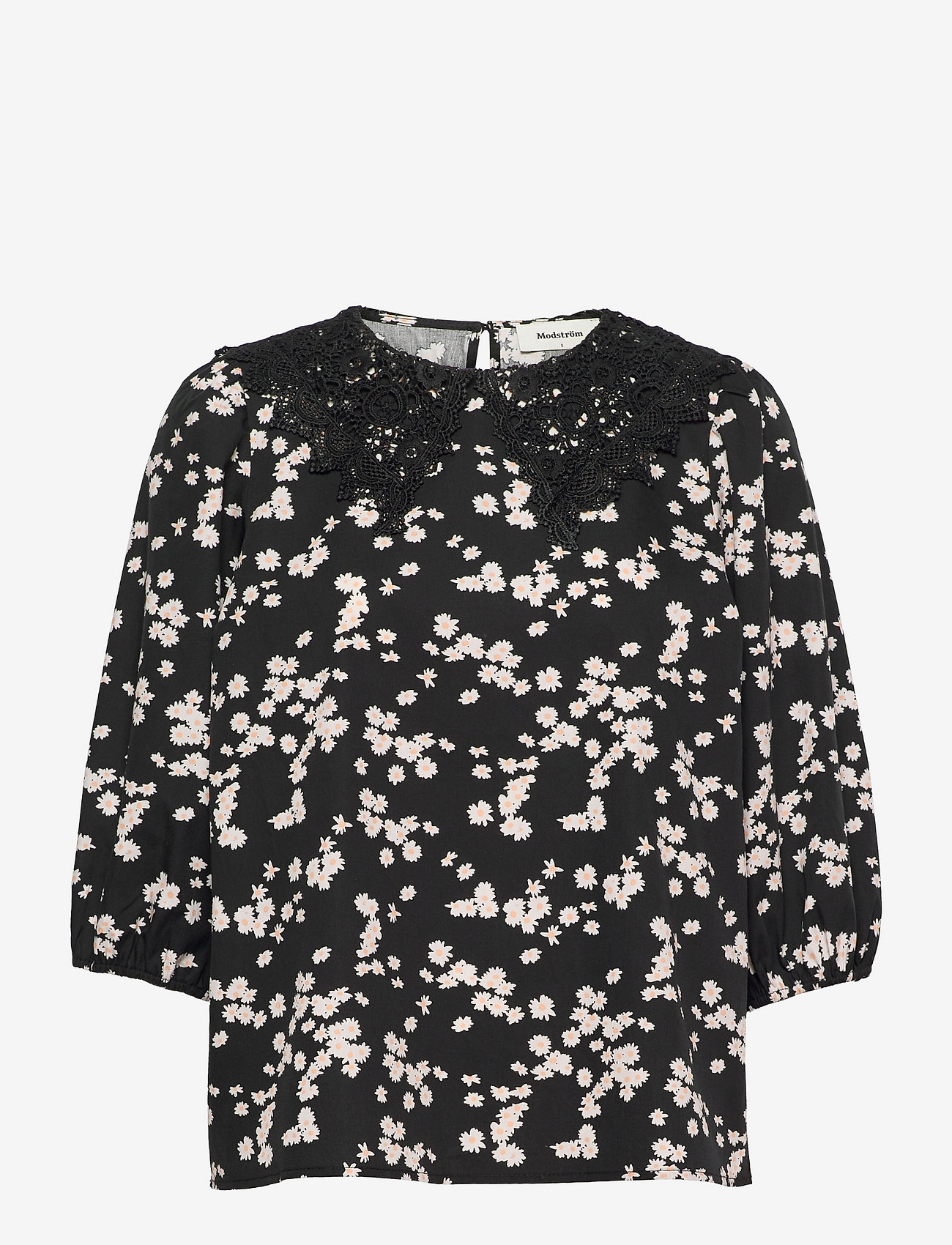 Modström - Lilith print top - long-sleeved blouses - marguerite - 0