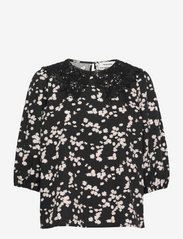 Modström - Lilith print top - long-sleeved blouses - marguerite - 0