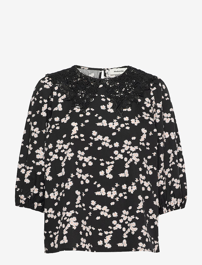 Modström - Lilith print top - langärmlige blusen - marguerite - 1