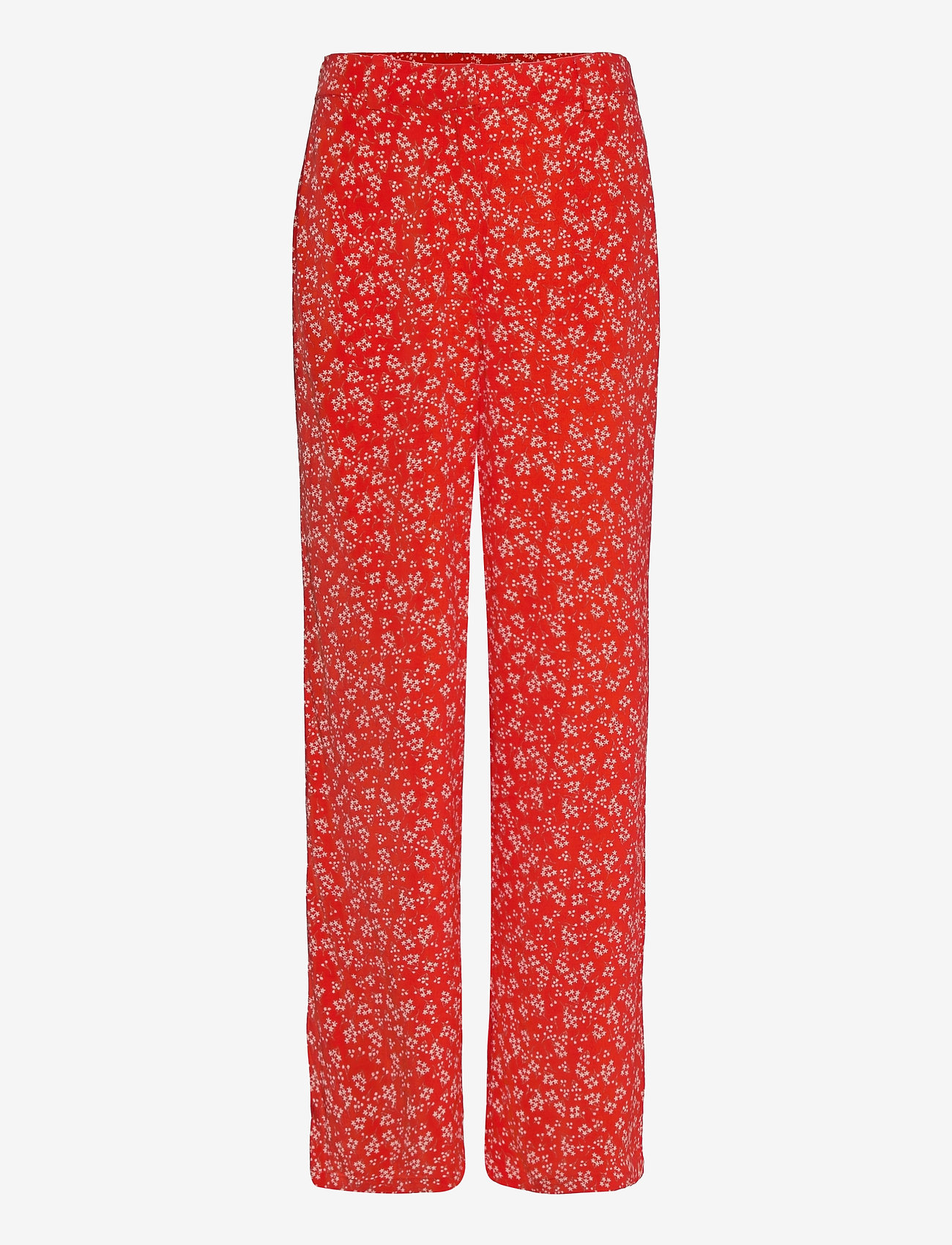 Modström - Lotte print pants - wide leg trousers - cherry blossom - 0