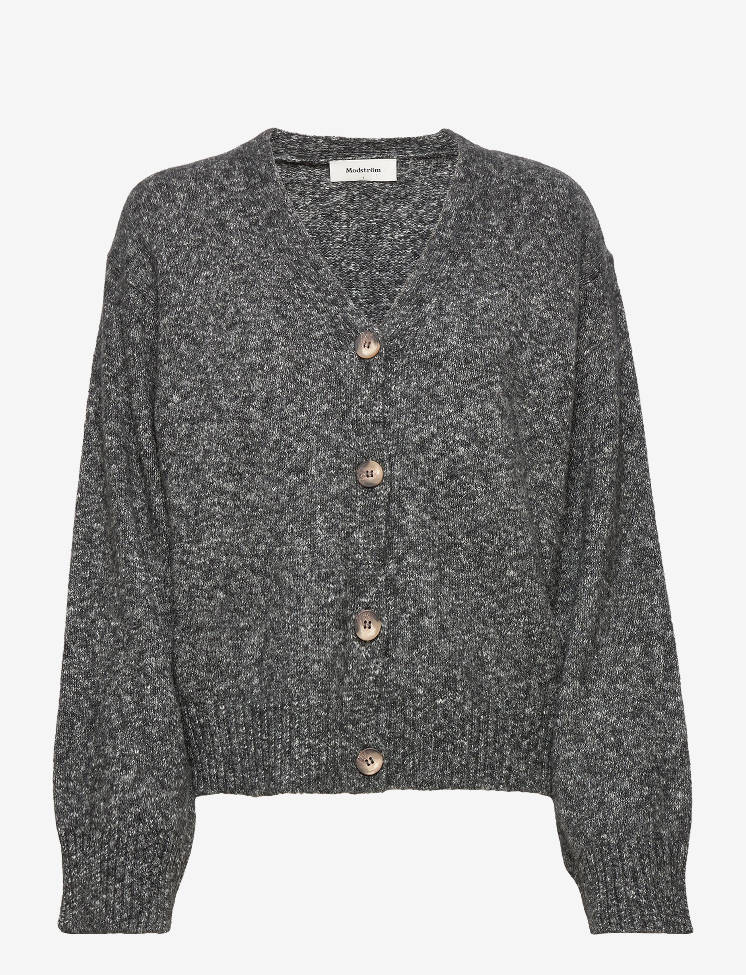 Modström - Noa cardigan - cox grey melange - 1