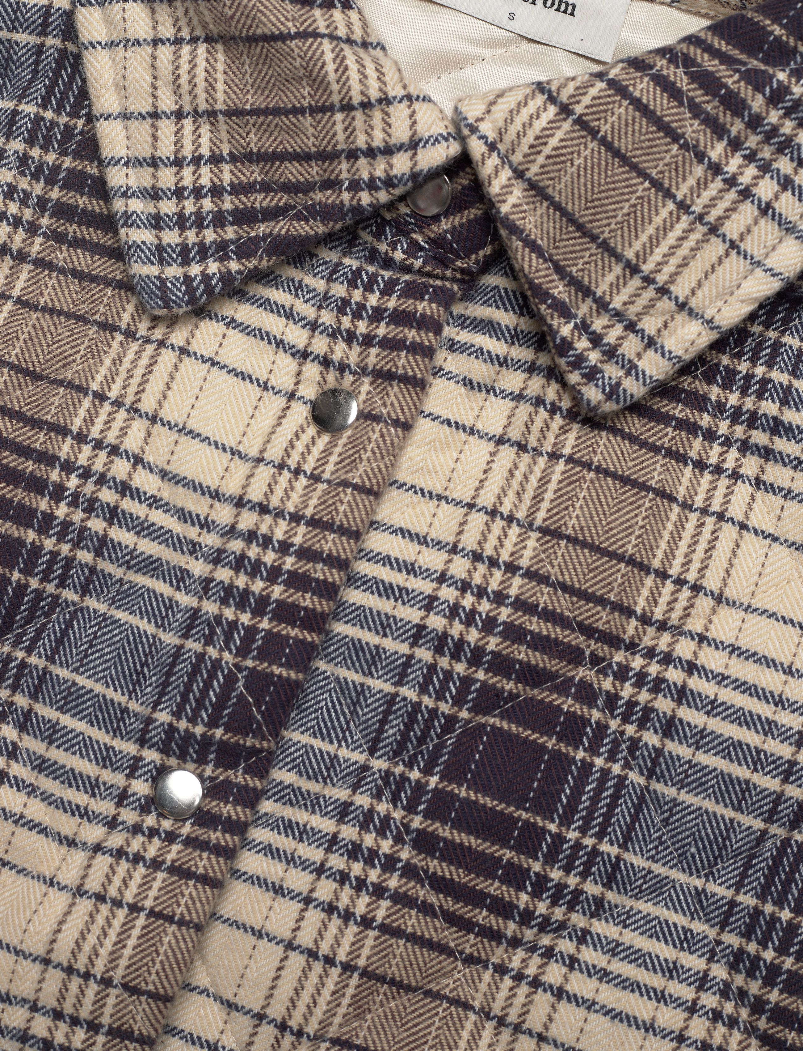 Modström - Nevada coatigan - pecan marine check - 4