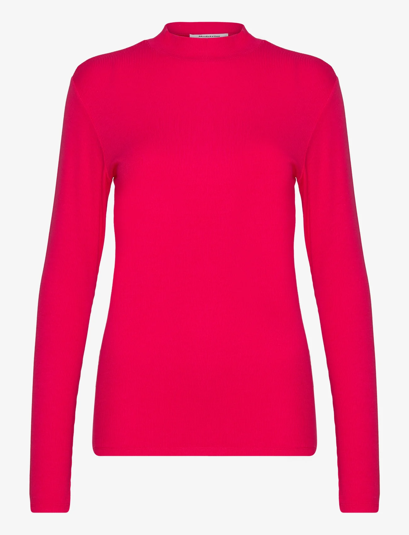 Modström - Krown LS t-neck - t-shirt & tops - virtual pink - 0