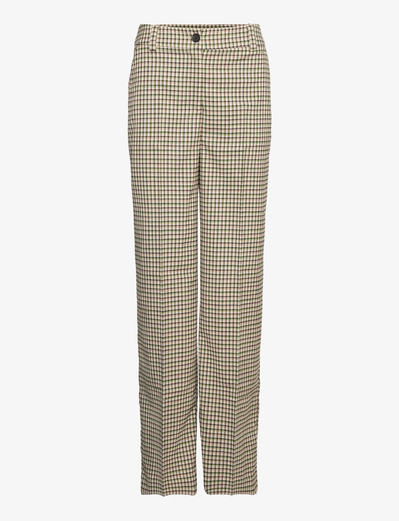 Modström - OsvaldMD pants - tailored trousers - forest check - 0