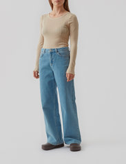 Modström - OlliMD jeans - leveälahkeiset farkut - light blue - 2
