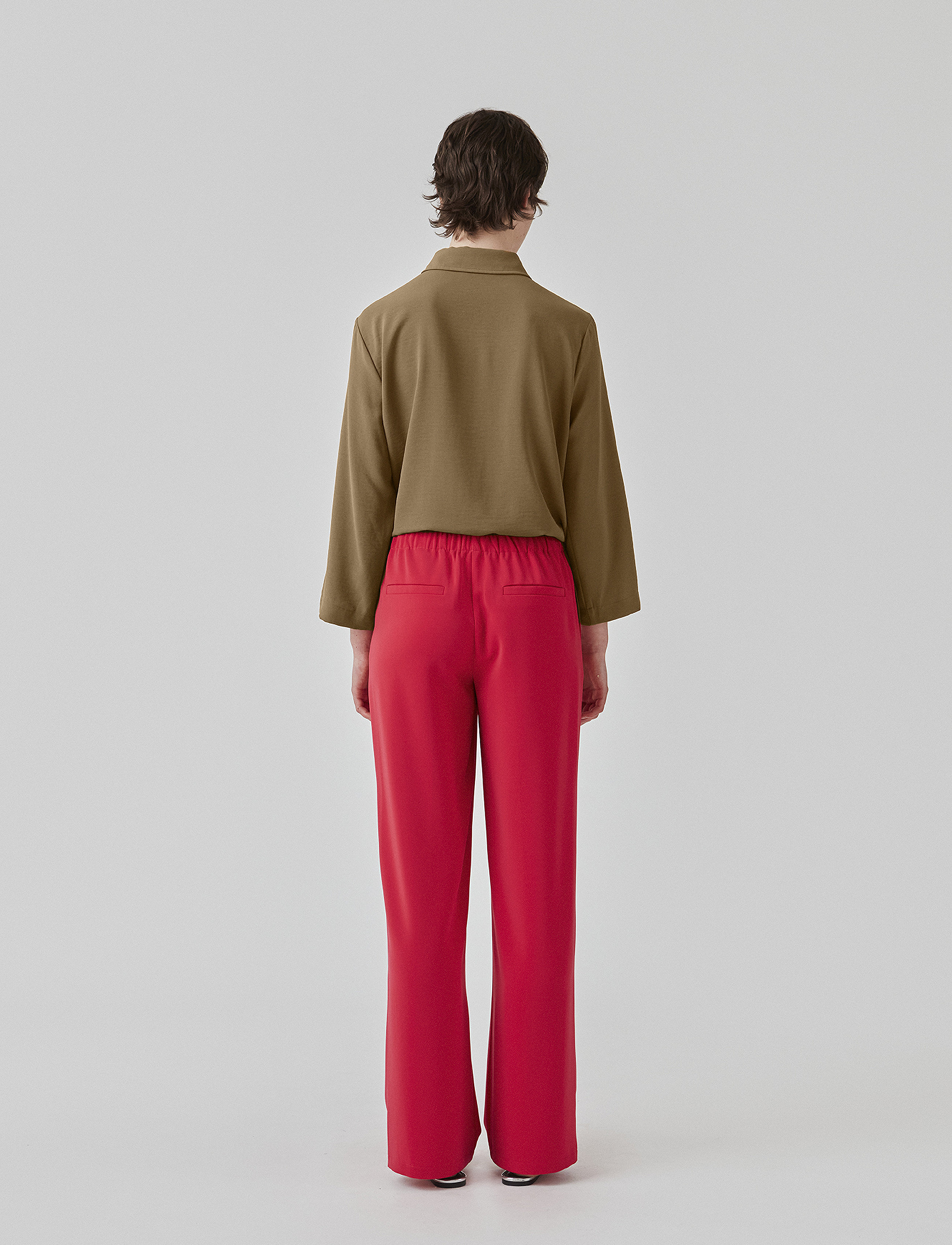 Modström - PerryMD pants - hosen mit weitem bein - virtual pink - 3