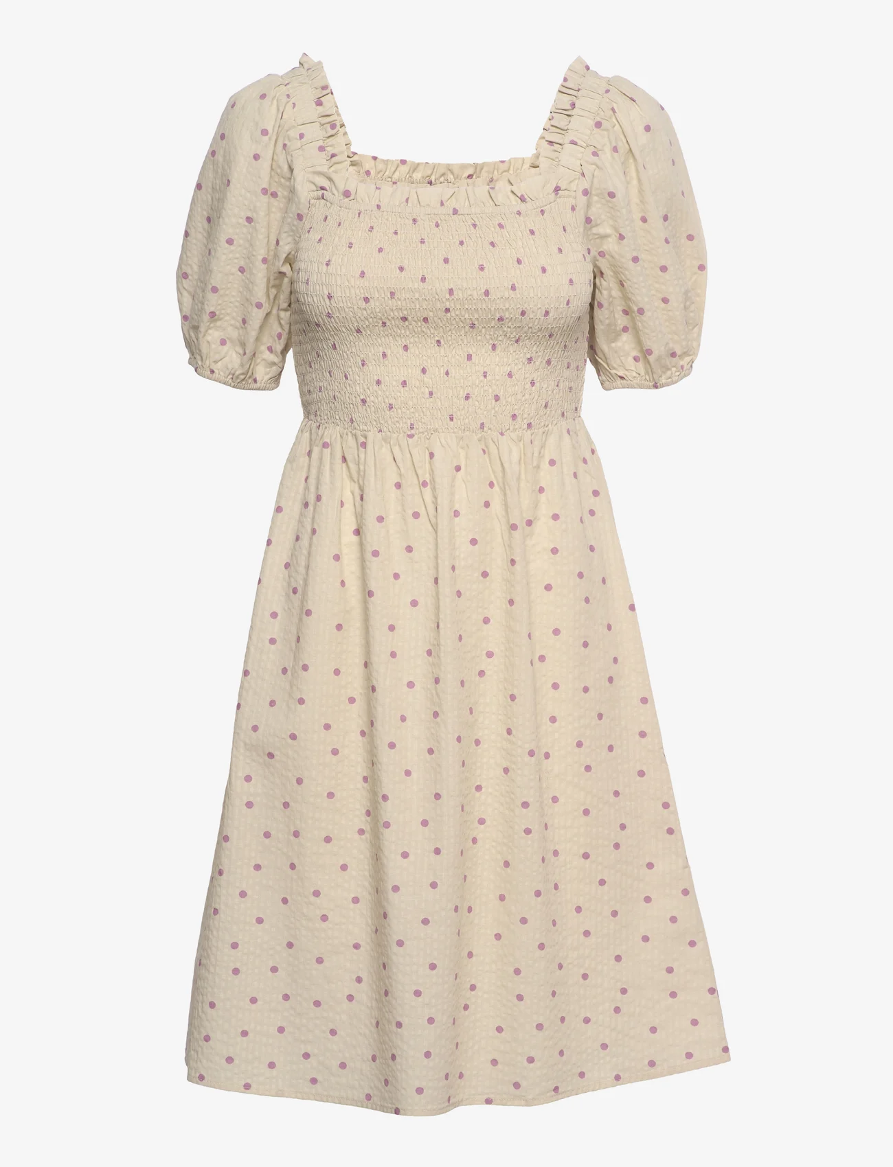 Modström - ReeceMD print dress - summer dresses - off white polka dot - 0
