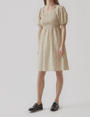Modström - ReeceMD print dress - summer dresses - off white polka dot - 2