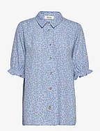 RavenMD print shirt - BLUE VINTAGE FLORAL