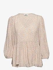 Modström - RavenMD print top - long-sleeved blouses - vintage floral - 0
